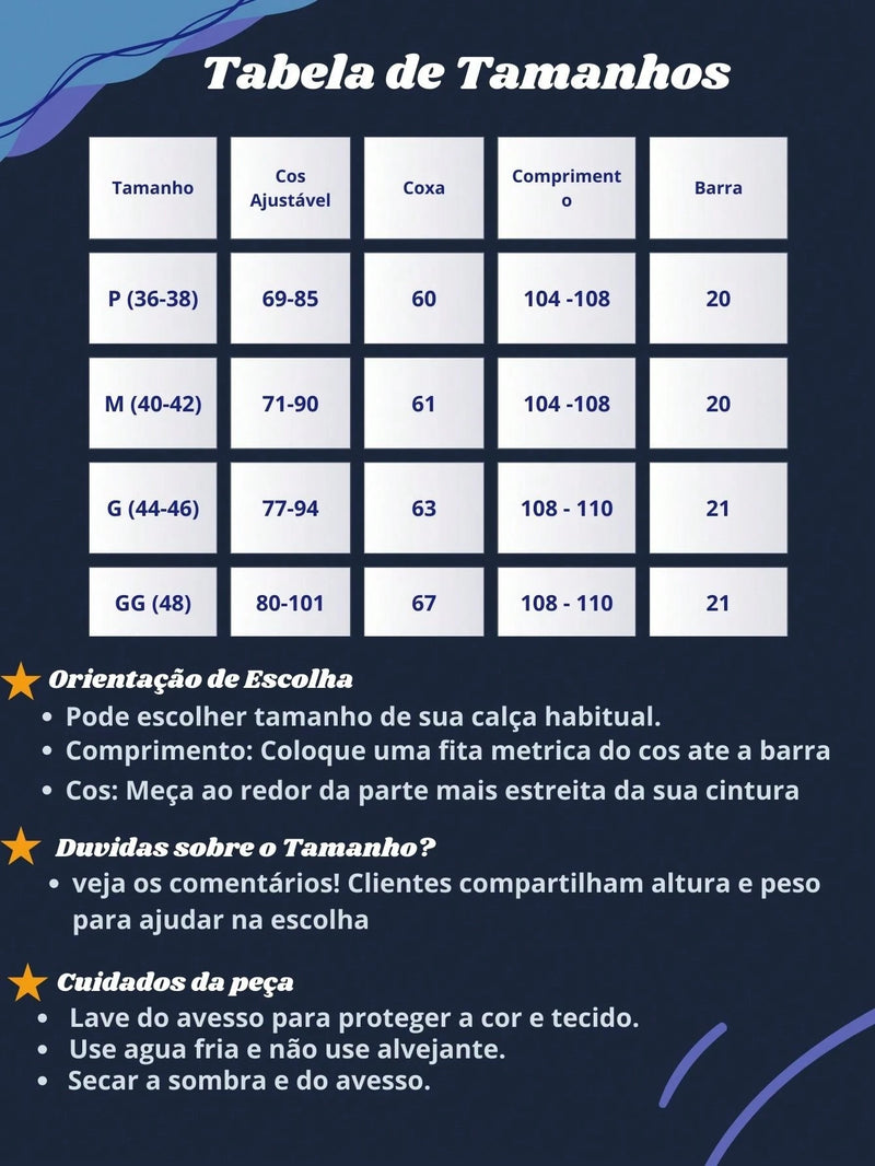 Calça Masculina Cargo premium 