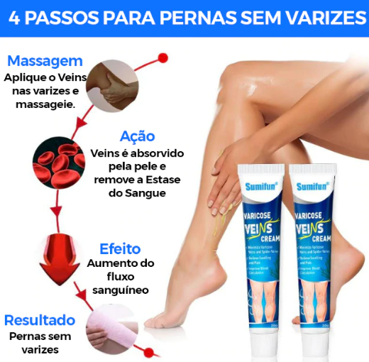 Pomada Varicose Veins - Acabe com as varizes