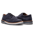 Oxford em Camurça Masculino Elegance Social com Cadarço Solado Bicolor Couro Soft Leve