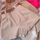 Kit 2 Shorts Alfaiataria Feminina Social Cintura Alta Disfarça Barriga