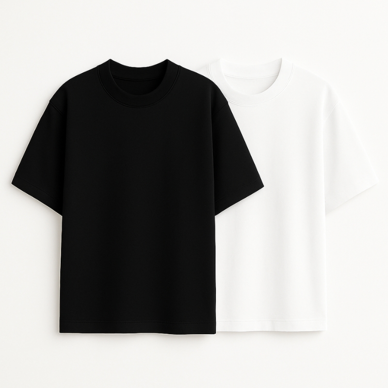 Kit 2 Camiseta Oversized Masculinas Premium Streetwear Básicas