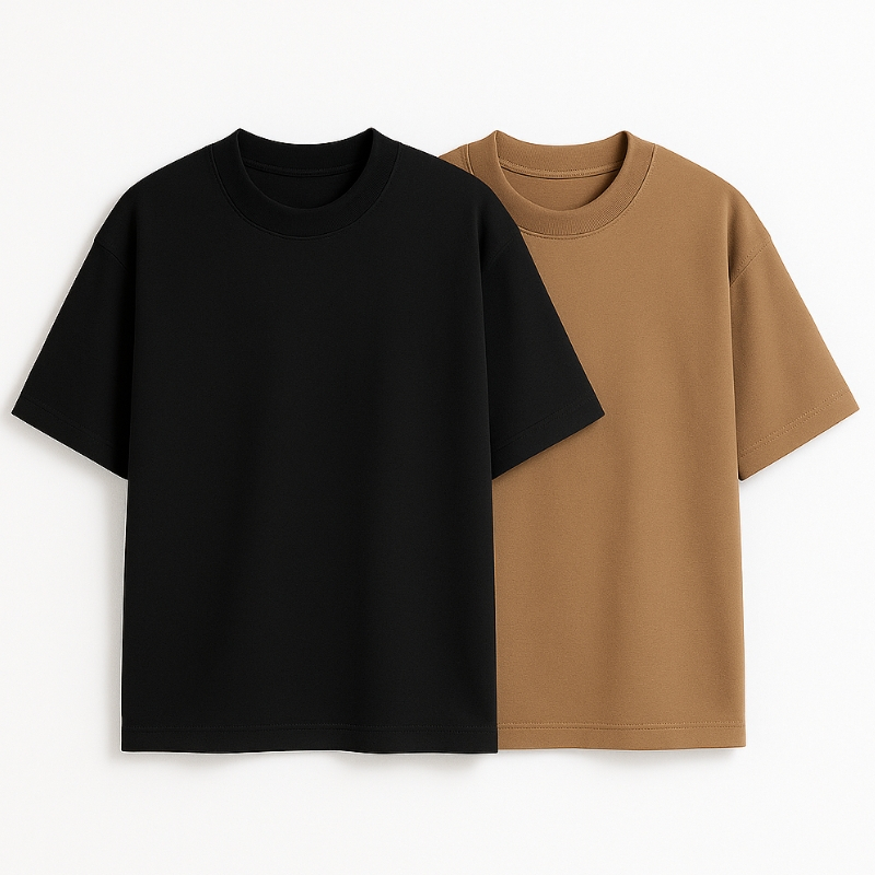 Kit 2 Camiseta Oversized Masculinas Premium Streetwear Básicas