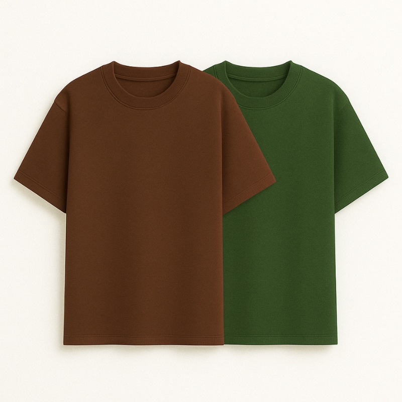 Kit 2 Camiseta Oversized Masculinas Premium Streetwear Básicas