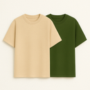 Kit 2 Camiseta Oversized Masculinas Premium Streetwear Básicas