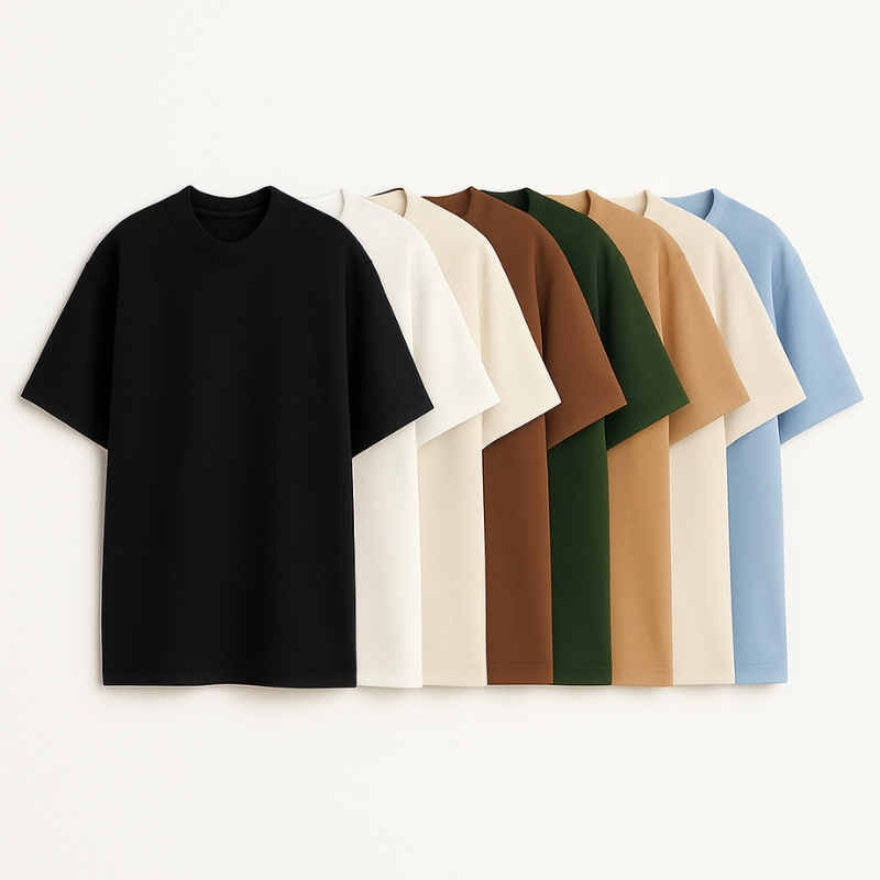 Kit 2 Camiseta Oversized Básica Streetwear Masculina