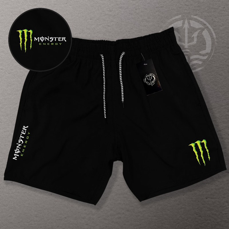 KIT 3 Bermudas Esportivas de Elastano Masculina - MONSTER 02