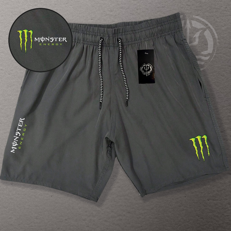 KIT 3 Bermudas Esportivas de Elastano Masculina - MONSTER 02