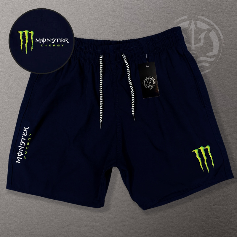KIT 3 Bermudas Esportivas de Elastano Masculina - MONSTER 02