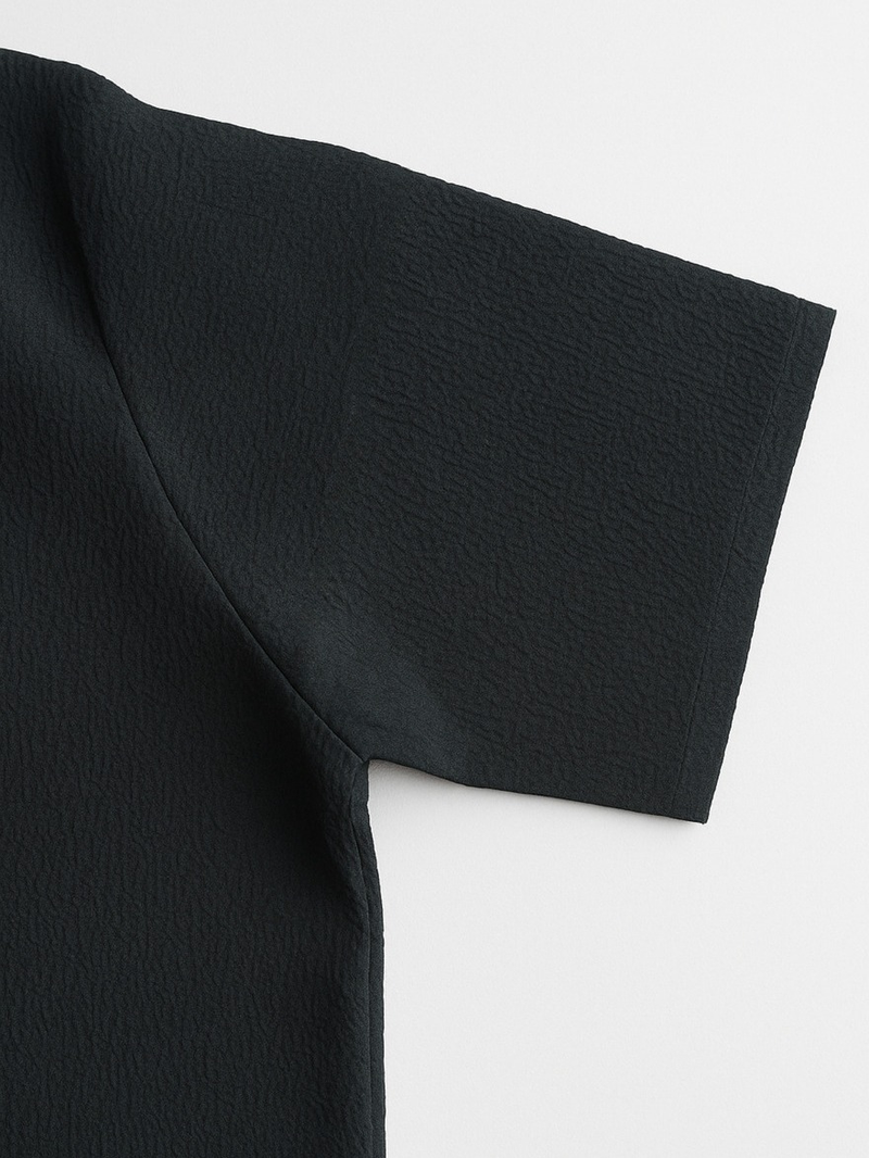 Camisa Masculina Texturizada Com Botões Old Money Estilos