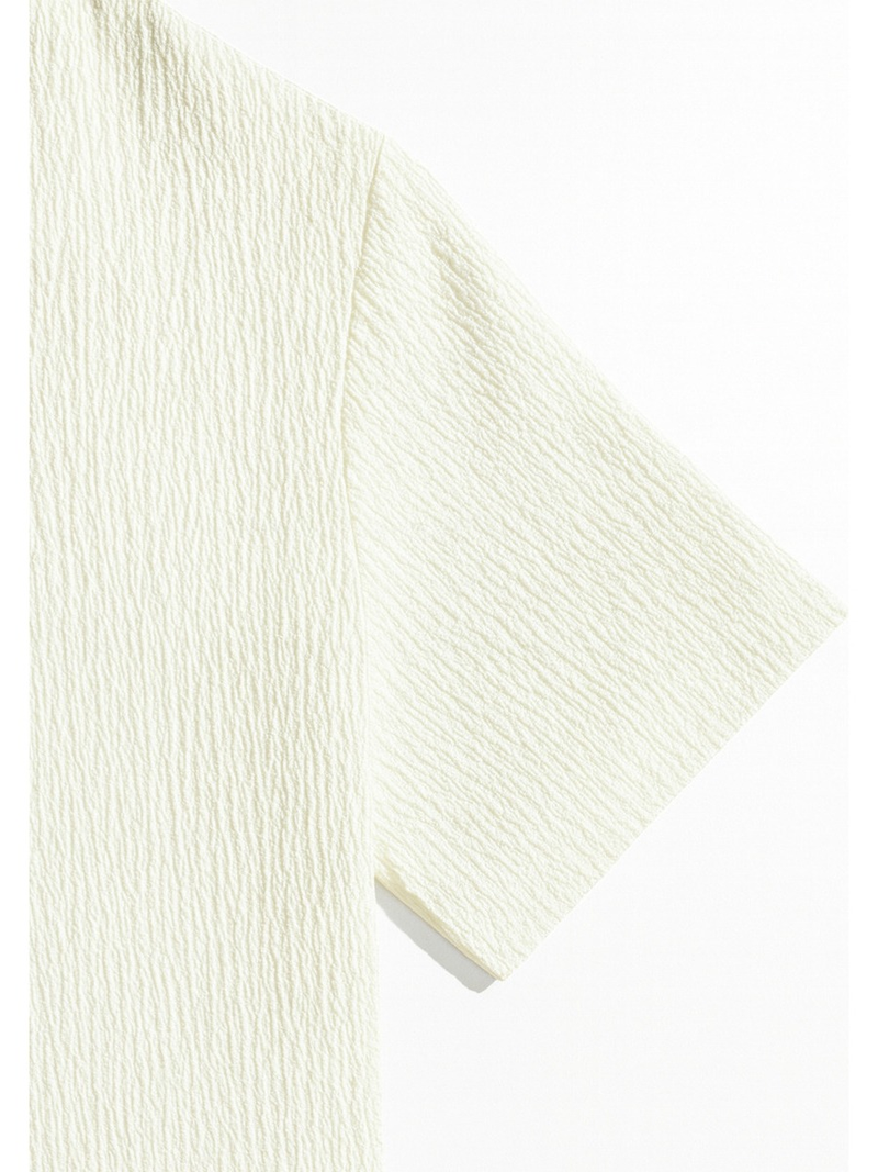 Camisa Masculina Texturizada Com Botões Old Money Estilos