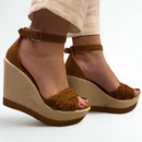 Sandália Feminina Salto Anabela super confortável