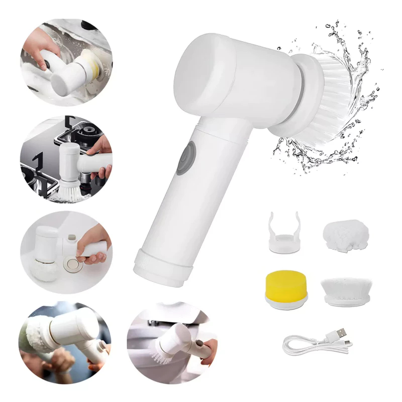 Escova Elétrica de Limpeza 5 em 1 limpador Multiuso e muito pratico