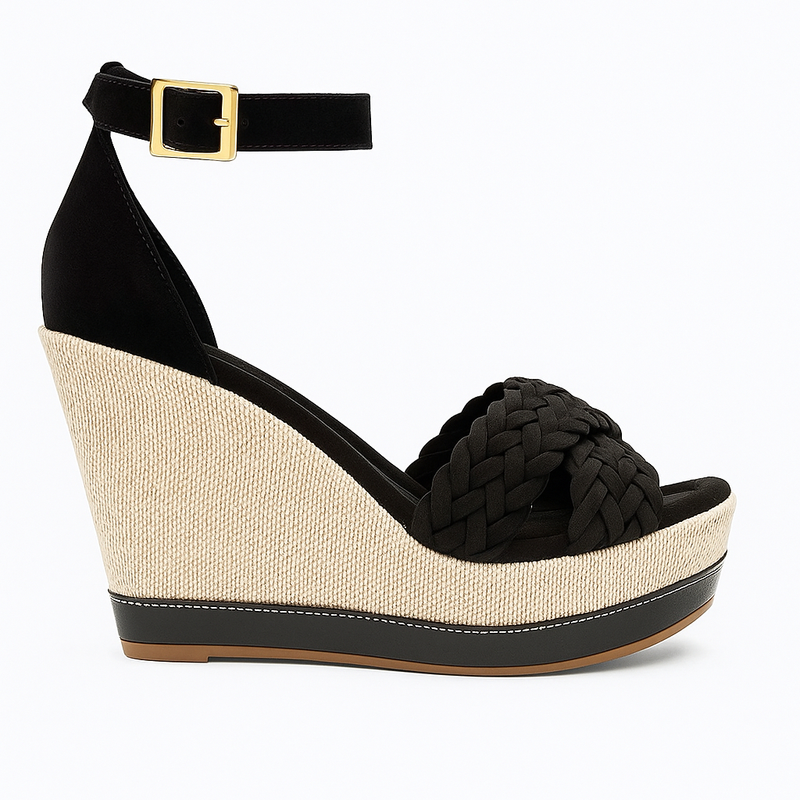 Sandália Feminina Salto Anabela super confortável