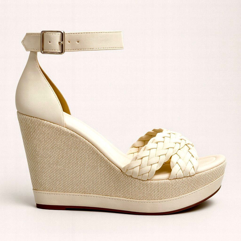 Sandália Feminina Salto Anabela super confortável