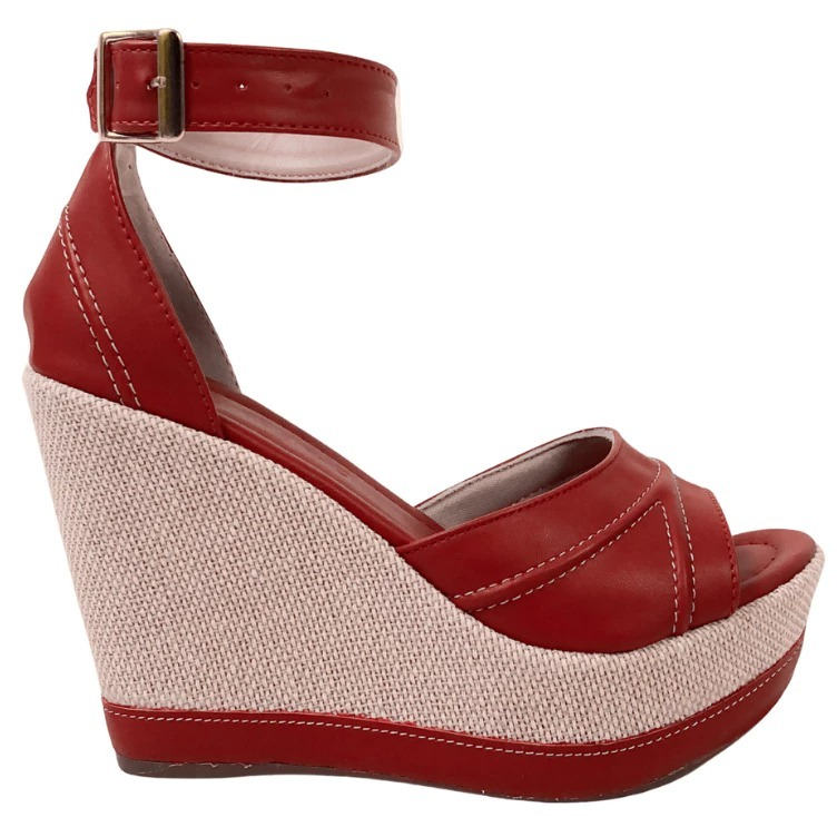 Sandália Feminina Salto Anabela super confortável