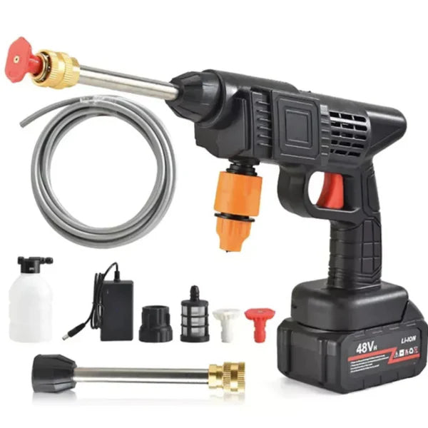 Lavadora de Alta Pressão Portátil Sem Fio – Potência Profissional na Palma da Sua Mão!