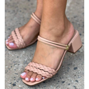 Sandalia Feminino / saltinho Médio Confortável e Ajustável